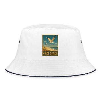 Hvide Sande - Bucket Hat - Weiß/Navy - Vorne
