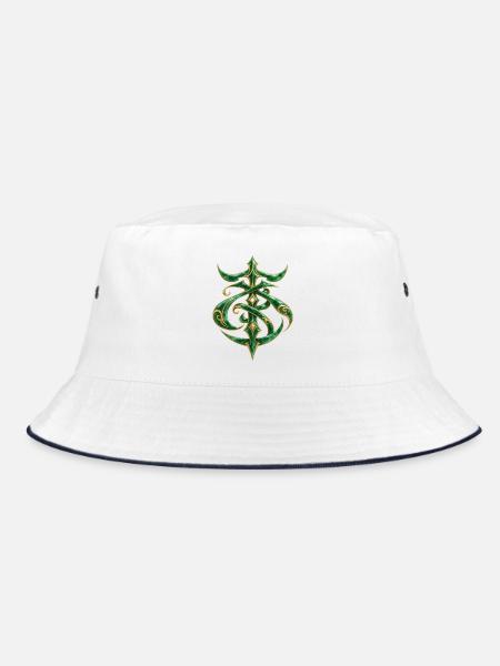Jade-Mystisches Siegel - Bucket Hat - Weiß/Navy