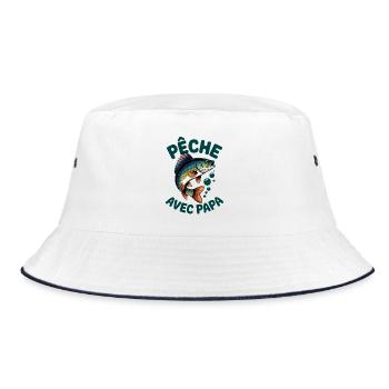 Pêcher avec papa. Perche sautante - Bob - blanc/marine - Devant