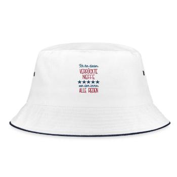 Neffe Lustige Geburtstag Idee Spruch Neffen - Bucket Hat - Weiß/Navy - Vorne