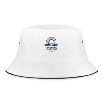 Bester Urenkel Ur Enkel Jungen Enkelkind Enkelsohn - Bucket Hat - Weiß/Navy - Vorne