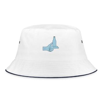 Pistolero Cerveza - Bucket Hat - Weiß/Navy - Vorne