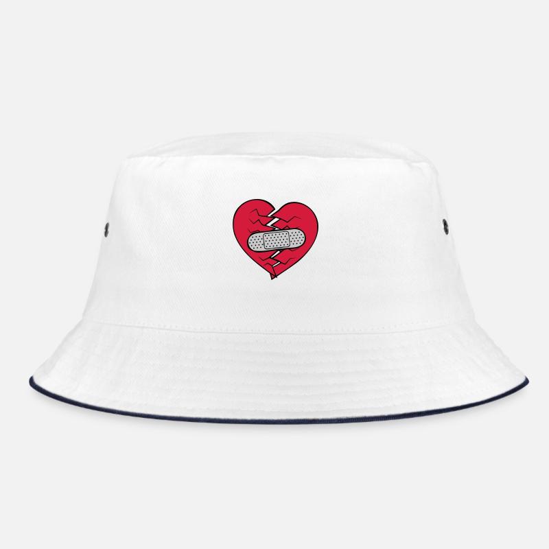 Pflaster Herz gebrochen Bucket Hat