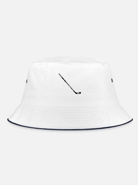 Stick Ice Hockey - Bucket Hat - white/navy - Front