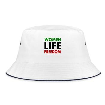 Women life freedom iran - Bob - blanc/marine - Devant