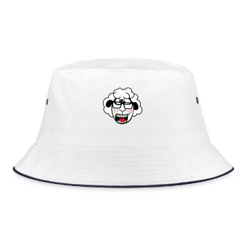 mouton nerd hornglasses fermoir lunettes geek smart - Bob - blanc/marine - Devant