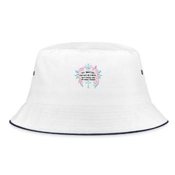 My Besties Kids May Be Feral - Bucket Hat - white/navy - Front