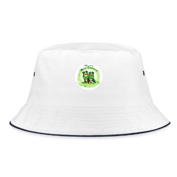 We are Bro Collies - Bucket Hat - white/navy - Front