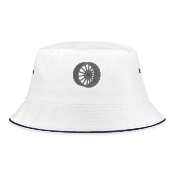 Felge - Bucket Hat - Weiß/Navy - Vorne