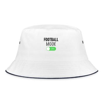 Football Mode On - Fußball - Fussball - Bucket Hat - white/navy - Front