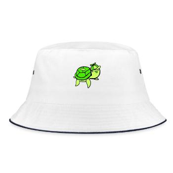 Tortue d’eau Enfant Adolescent Casquette Bubble Gum Bubble - Bob - blanc/marine - Devant