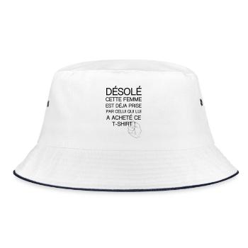 desole femme prise - Bob - blanc/marine - Devant