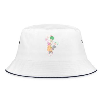 Boring ... - Bucket Hat - Weiß/Navy - Vorne