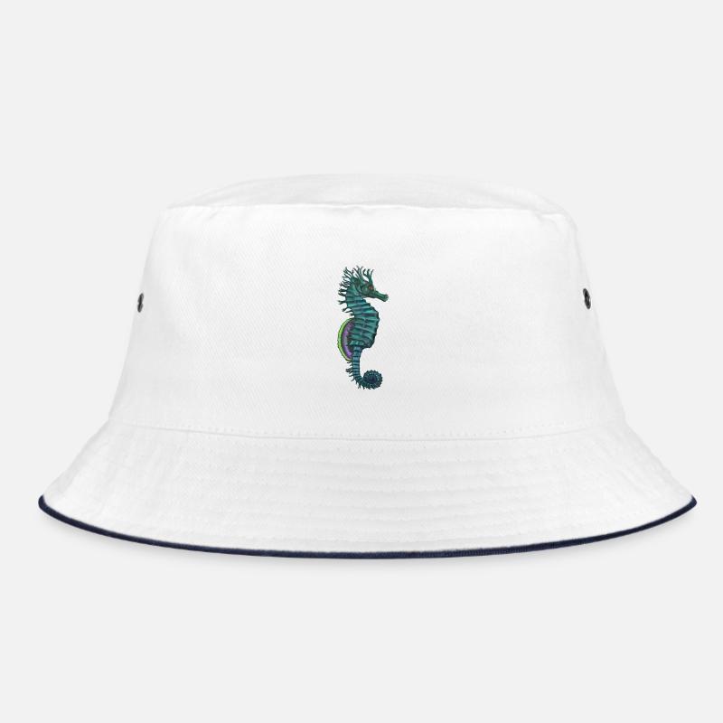 hippocampe - Bob - blanc/marine