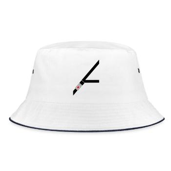 Seat belt - Bucket Hat - white/navy - Front