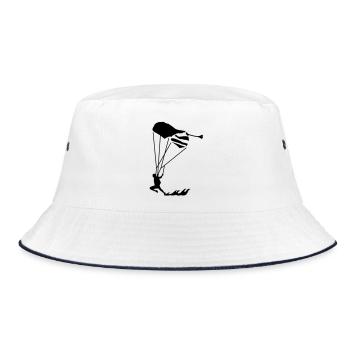 swoop_1 - Bucket Hat - white/navy - Front
