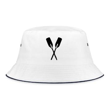 2 paddles - Bucket Hat - white/navy - Front