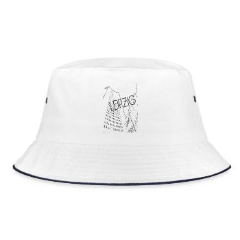 Leipzig center - Bucket Hat - white/navy - Front