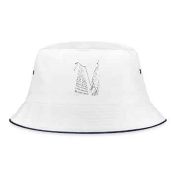 Leipzig - Bucket Hat - white/navy - Front