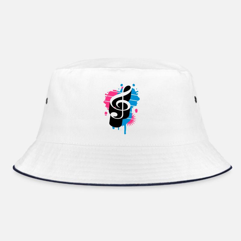A clef as a graffiti Bucket Hat