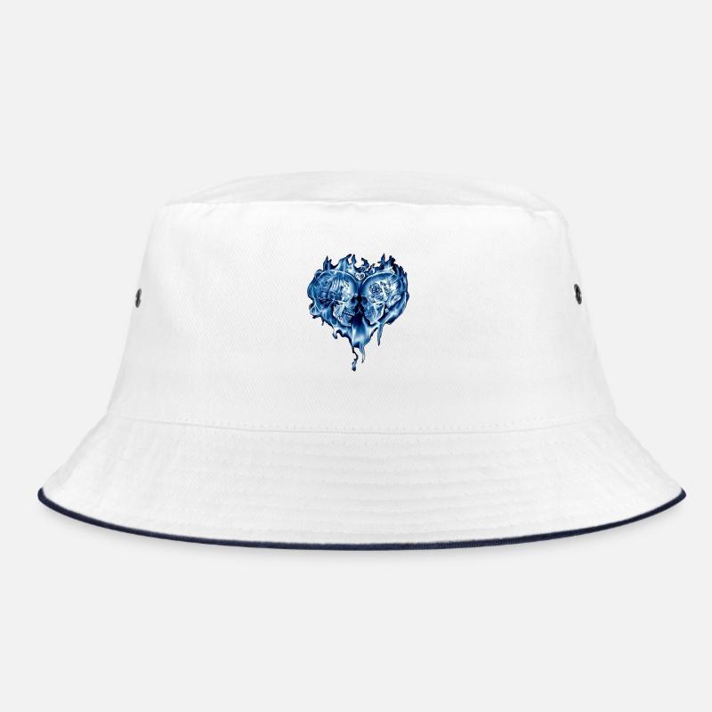 Skull Herz Bucket Hat