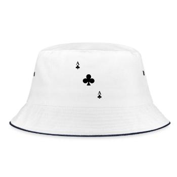 Ace of Clover - Bucket Hat - white/navy - Front