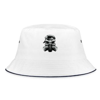 Cooler masks Skull !!! - Bucket Hat - white/navy - Front