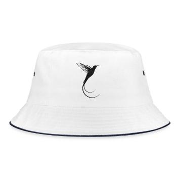 Colibri design sable noir - Bob - blanc/marine - Devant
