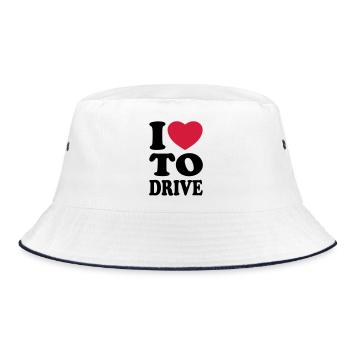 I love to drive - J'aime conduire - Bob - blanc/marine - Devant