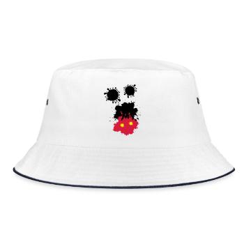 Mouse spots - Bucket Hat - white/navy - Front