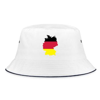 Germany - Bucket Hat - white/navy - Front
