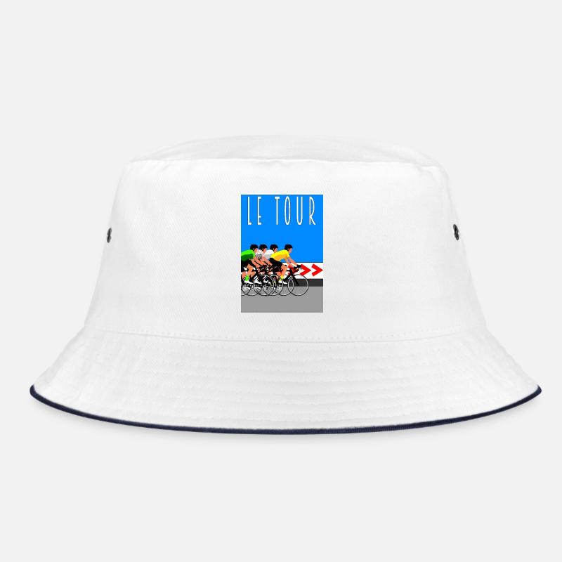 Le tour - Bob - blanc/marine