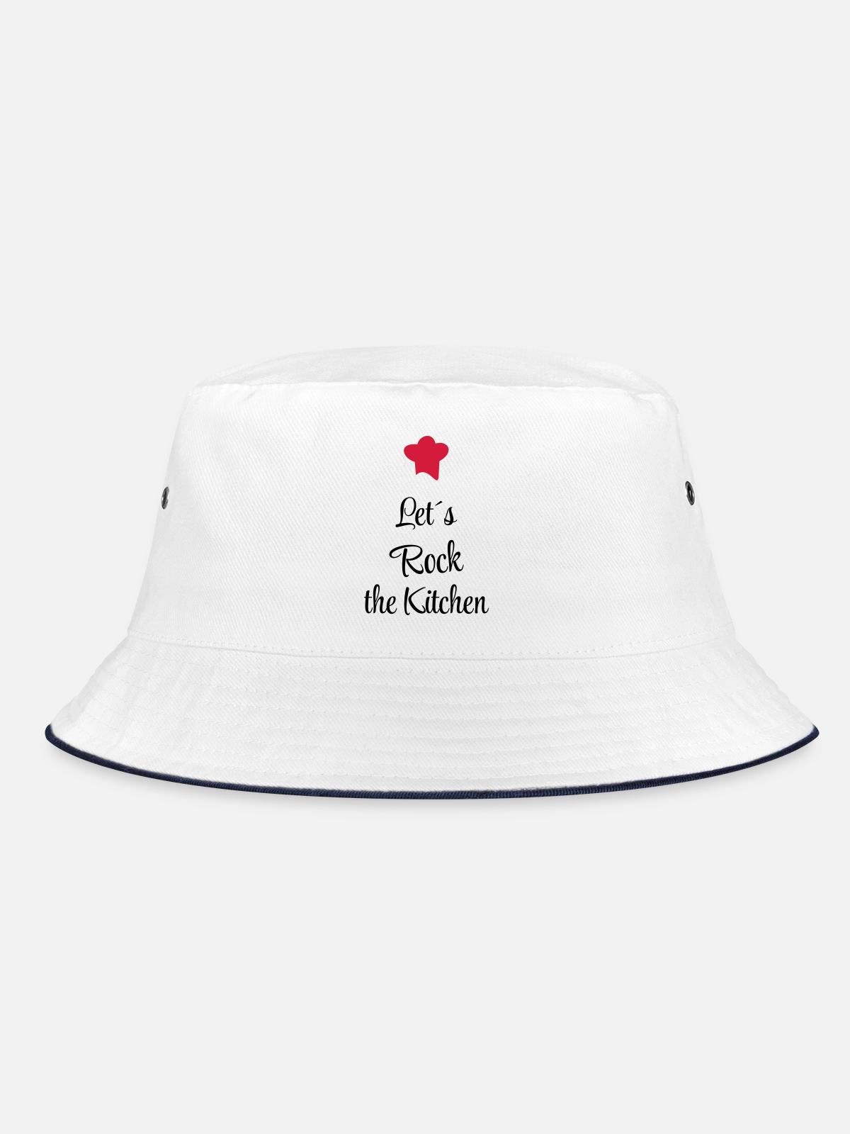 cooking - Bucket Hat - white/navy - Front