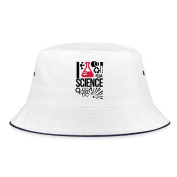 science - Bucket Hat - white/navy - Front