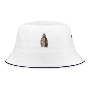 Big Ben - Bucket Hat - white/navy - Front