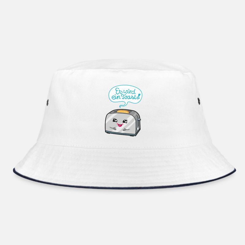Es wird ein Toast! - Bucket Hat - Weiß/Navy