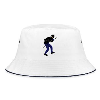 einbrecher - Bucket Hat - Weiß/Navy - Vorne