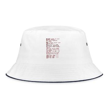 Foo fighters lyrics - monkey wrench - Bucket Hat - white/navy - Front