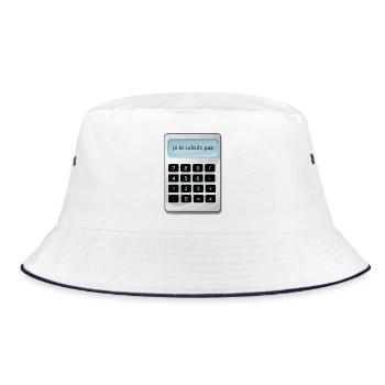 Je te calcule pas humour math matheux calculette - Bob - blanc/marine - Devant