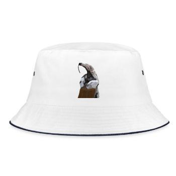 Antonio, the anteater - Bucket Hat - white/navy - Front
