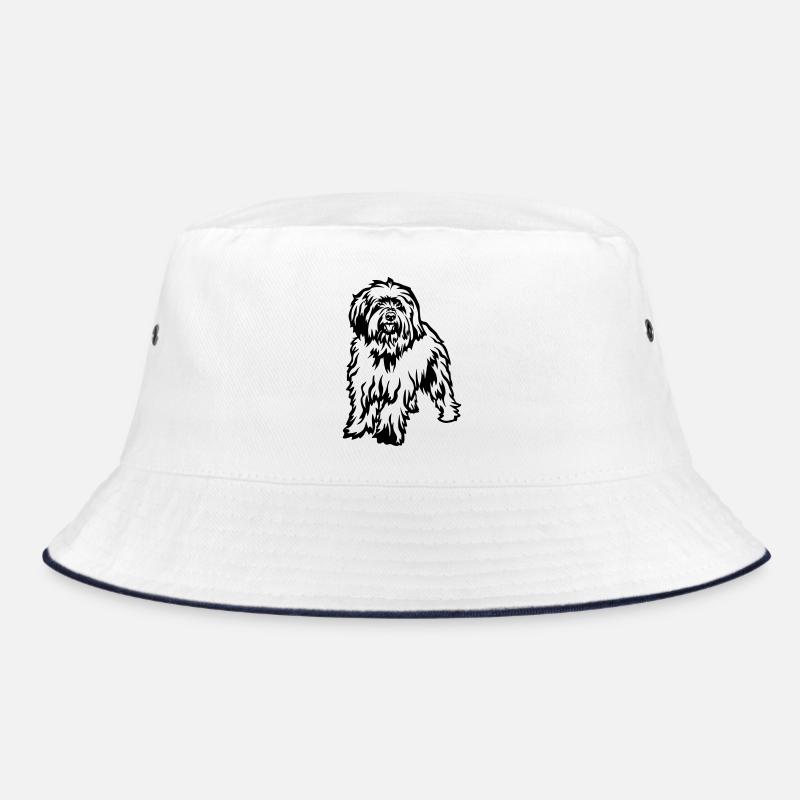 Schafpudel - Bucket Hat - Weiß/Navy