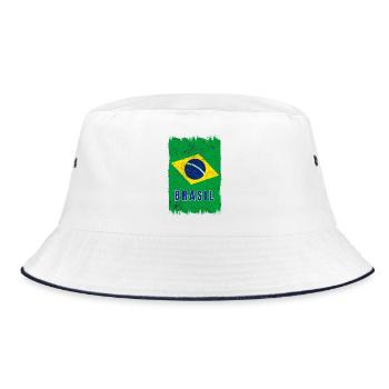 drapeau du Brésil - Bob - blanc/marine - Devant