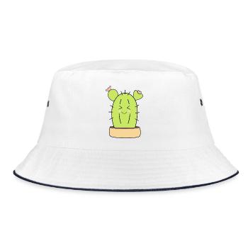Geburt Baby Geburt 2026 Geschenk  - Bucket Hat - Weiß/Navy - Vorne