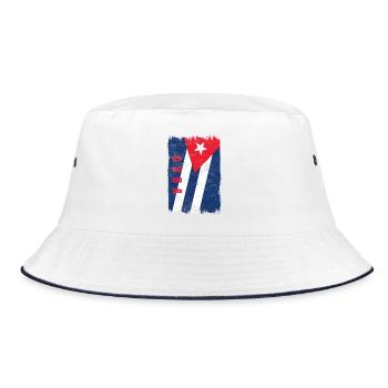 Drapeau de Cuba - Bob - blanc/marine - Devant