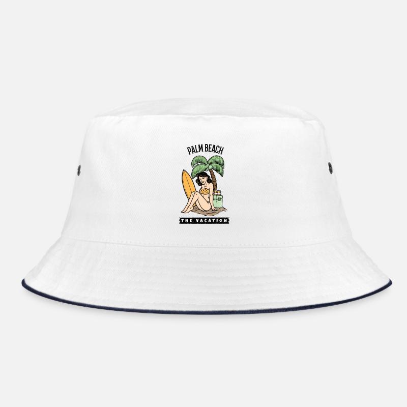 Palm Beach pin up Bucket Hat
