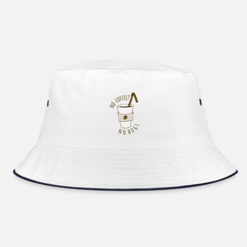Kein Kaffee? - Bucket Hat - Weiß/Navy