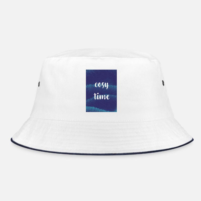 Cozy Night / Time with Plush Texture Bucket Hat