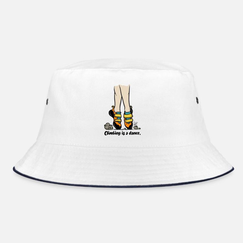 Climbing is a dance - colored - Bucket Hat - Weiß/Navy
