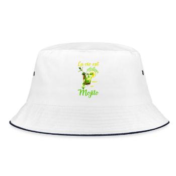La vie est meilleure avec un Mojito - Bob - blanc/marine - Devant