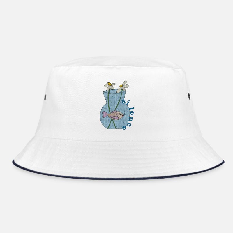 fisch im glas gewebe Bucket Hat